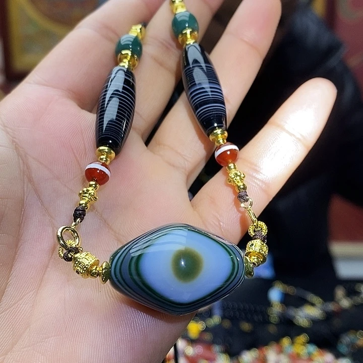 玛瑙/玉髓合金颈饰