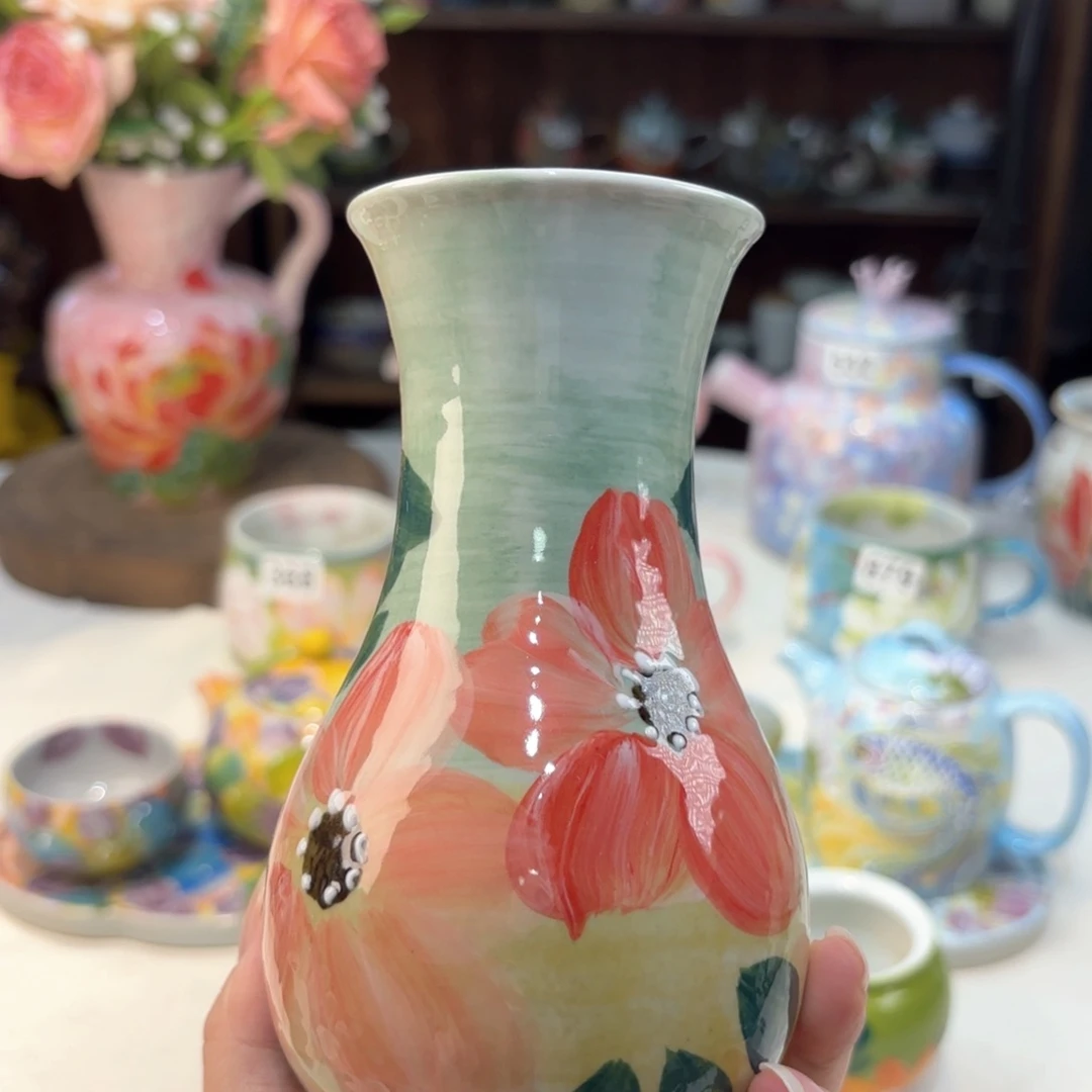 景德镇手绘高温釉下彩陶瓷茶具