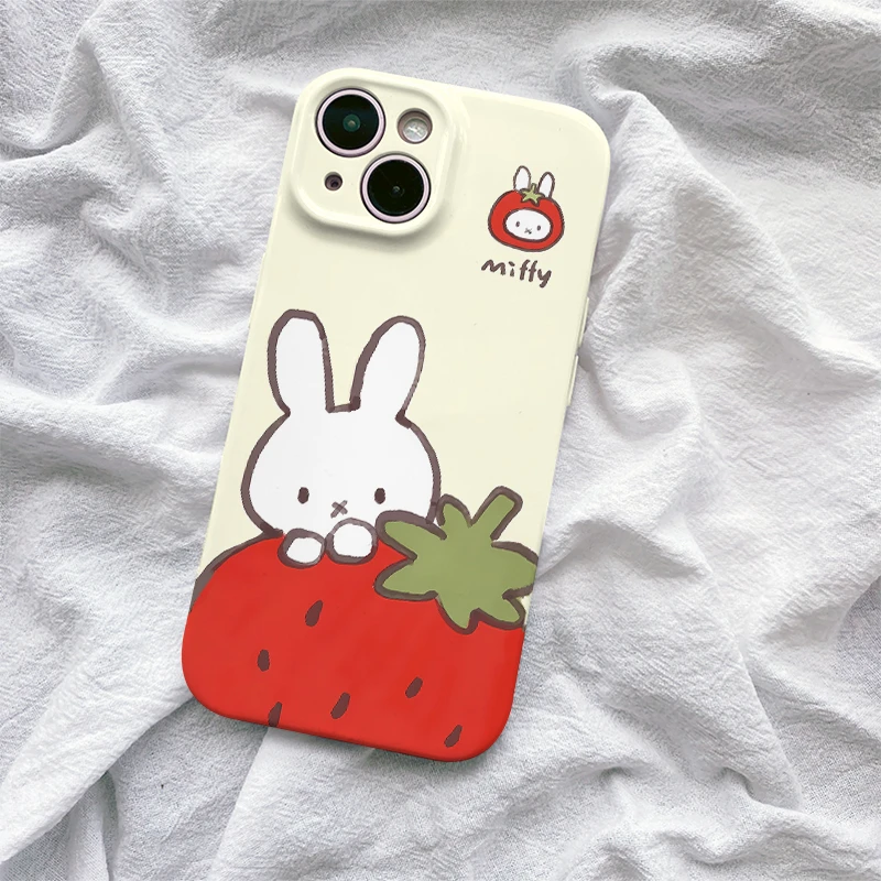 可爱米菲兔iphone16手机壳15苹果14小米13华为12适用oppovivo少女