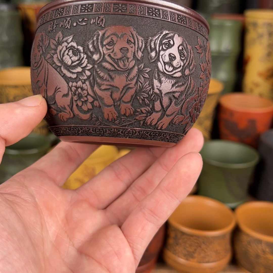 茶杯紫砂宜兴原矿紫砂杯