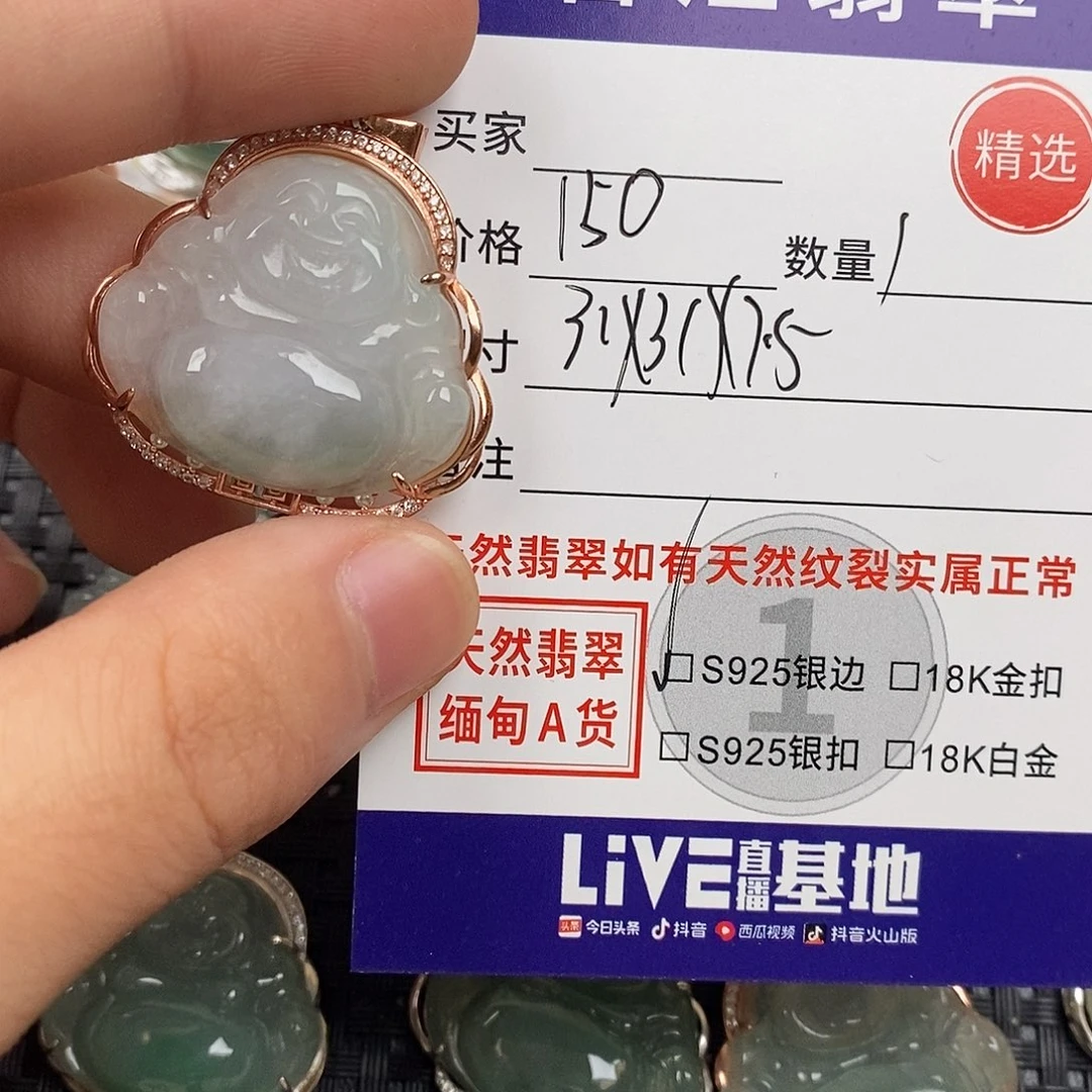 翡翠银S925镶嵌颈饰