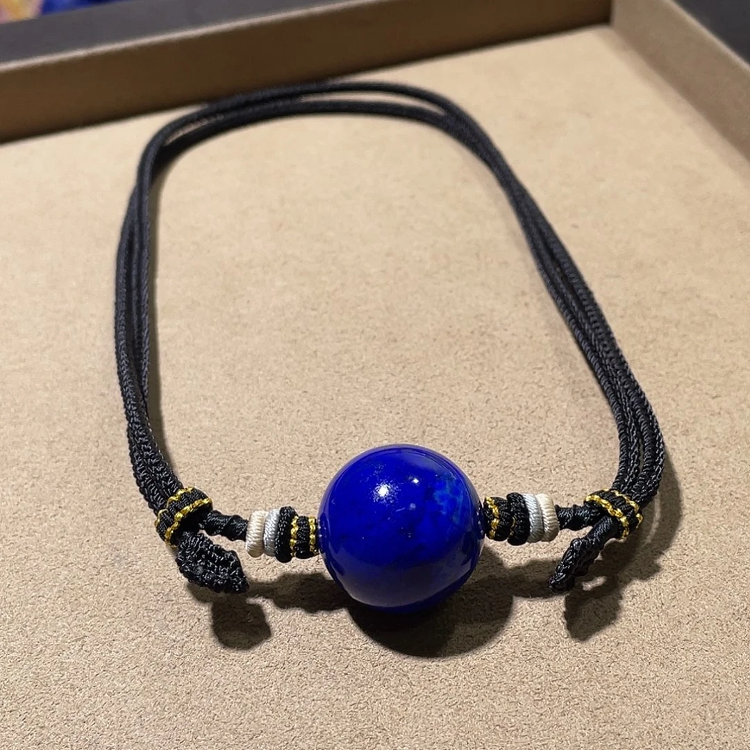 青金石未镶嵌23mm锁骨珠