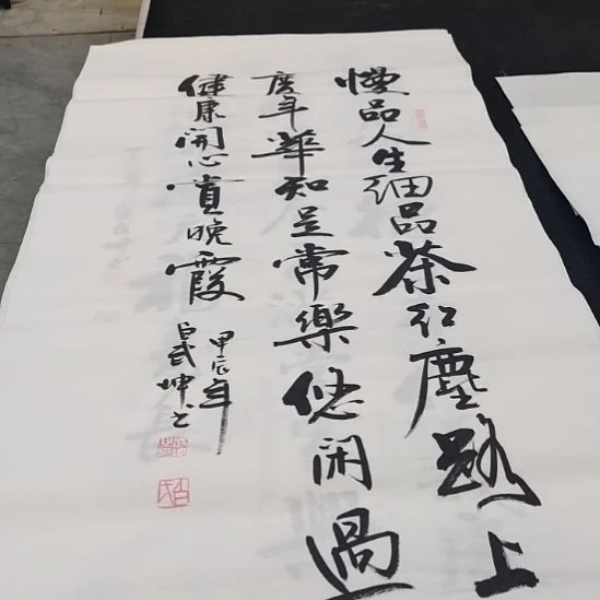 翰墨白武坤老师作品一副
