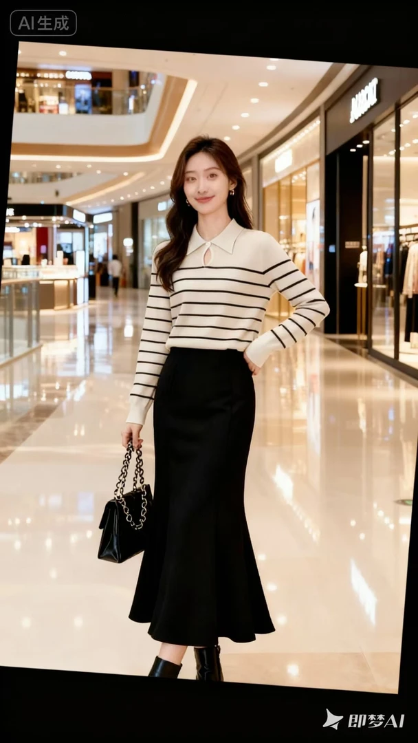 秋冬西装内搭黑色长袖打底衫上衣百搭