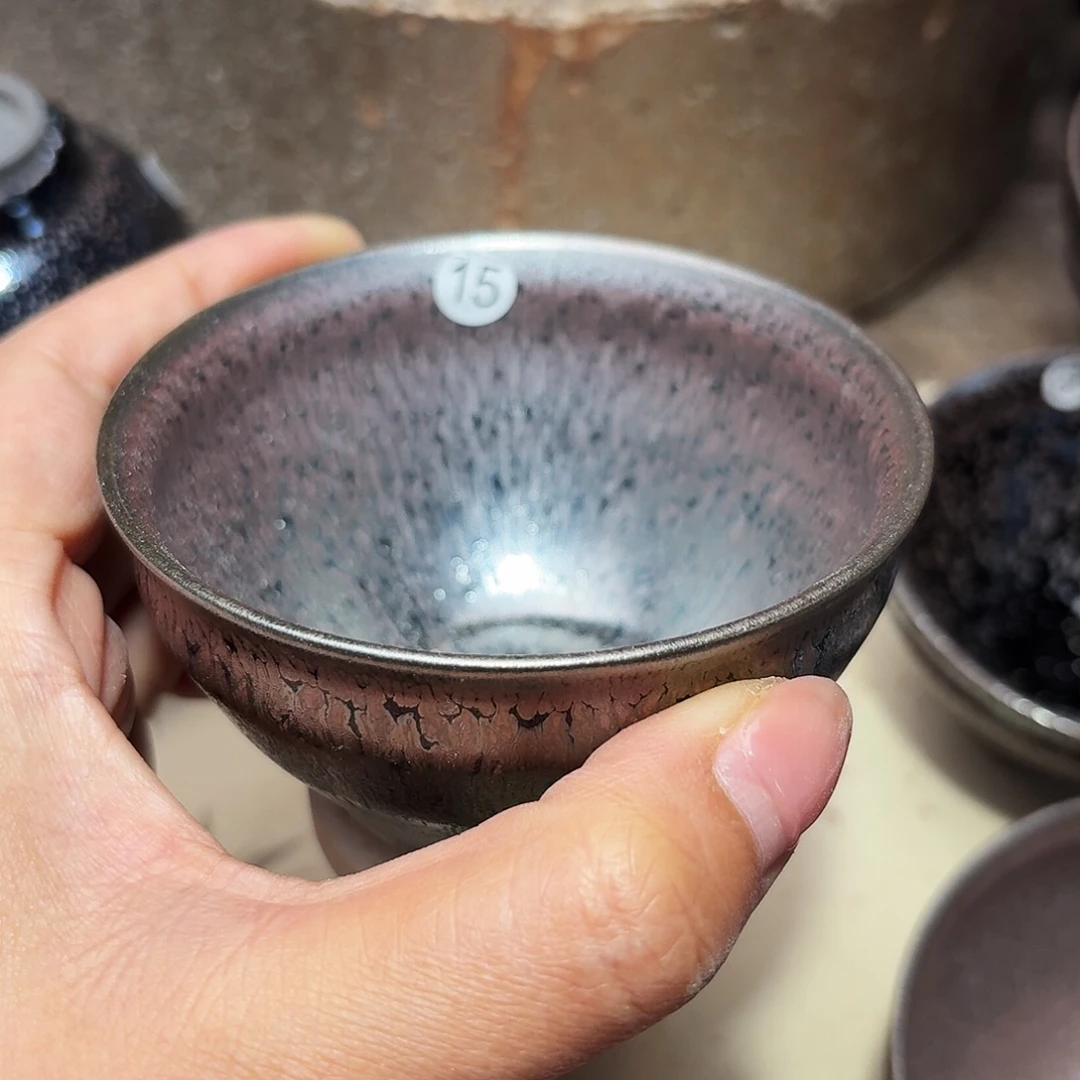 茶盏义兴龙窑建盏15微瑕