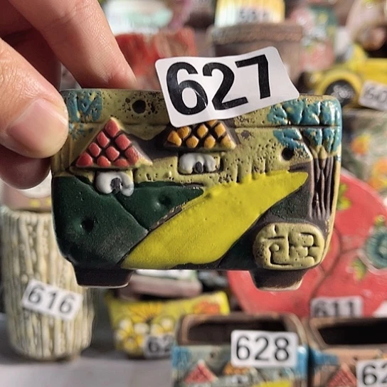 红陶多肉植物花盆