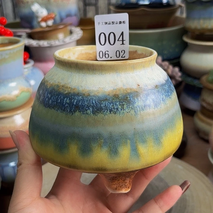 摆件景德镇陶瓷手工制作口7.5高10左右