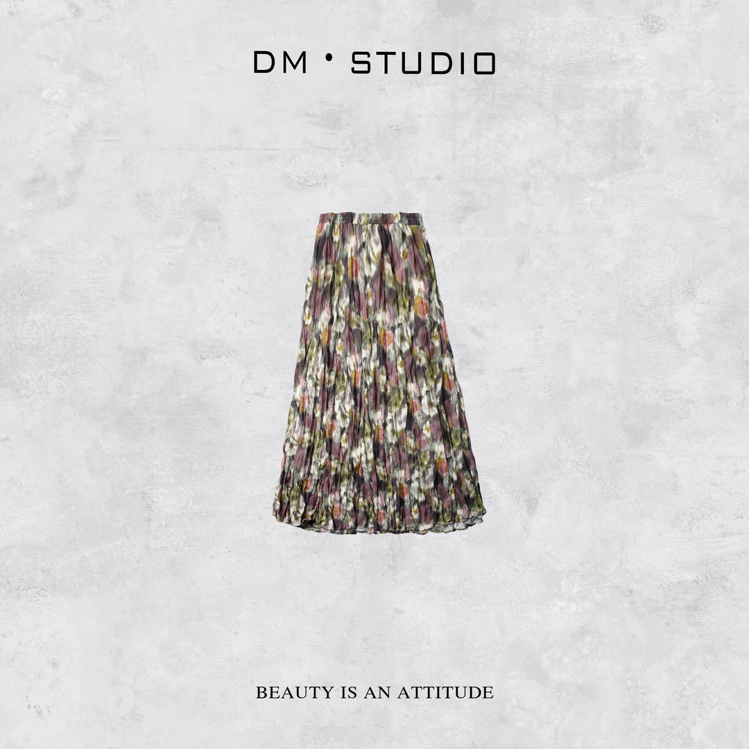 DM•STUDIO/气质减龄时尚感精致碎花半身裙2505BSQ/MM20251657夏日