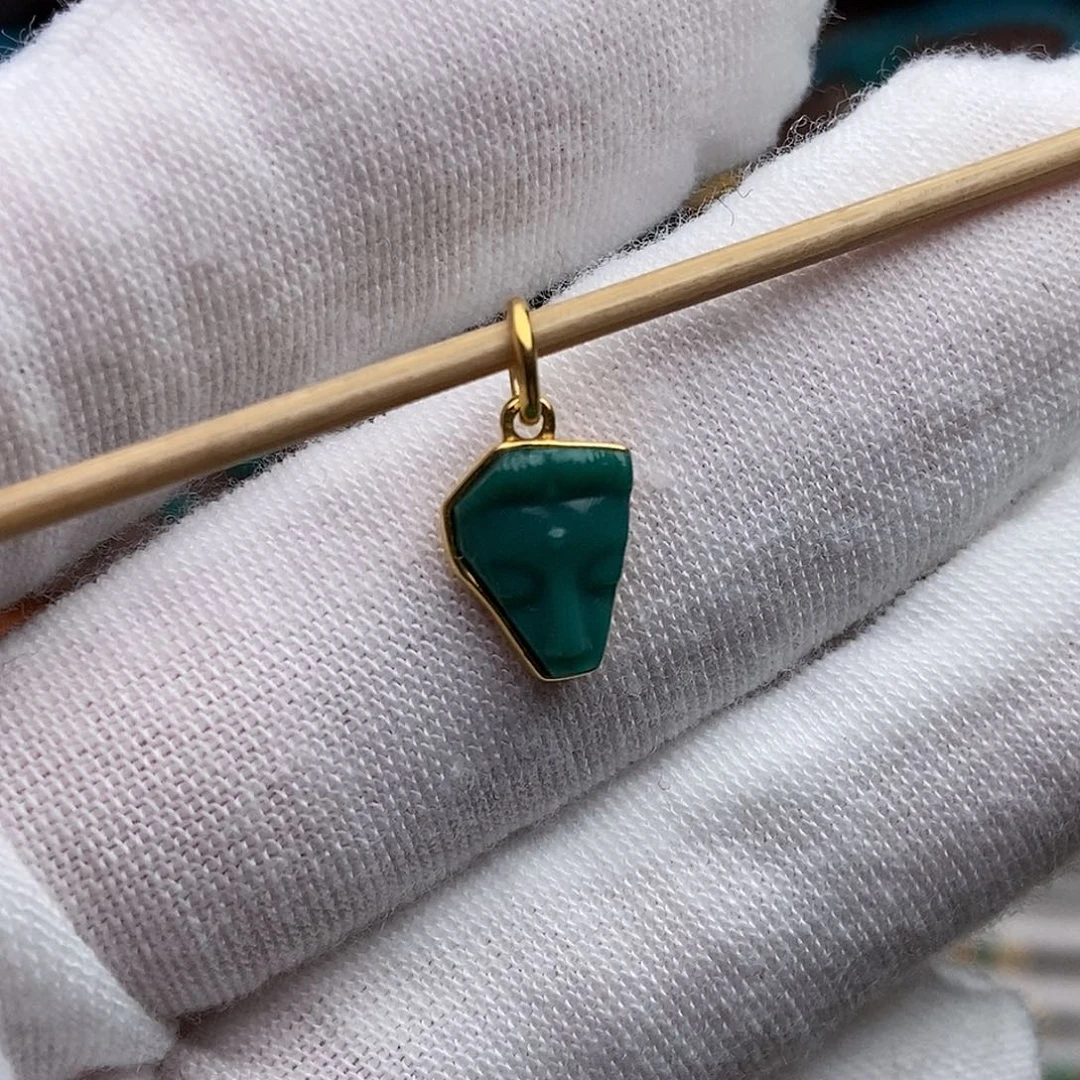 绿松石18K金镶嵌绿松石配饰