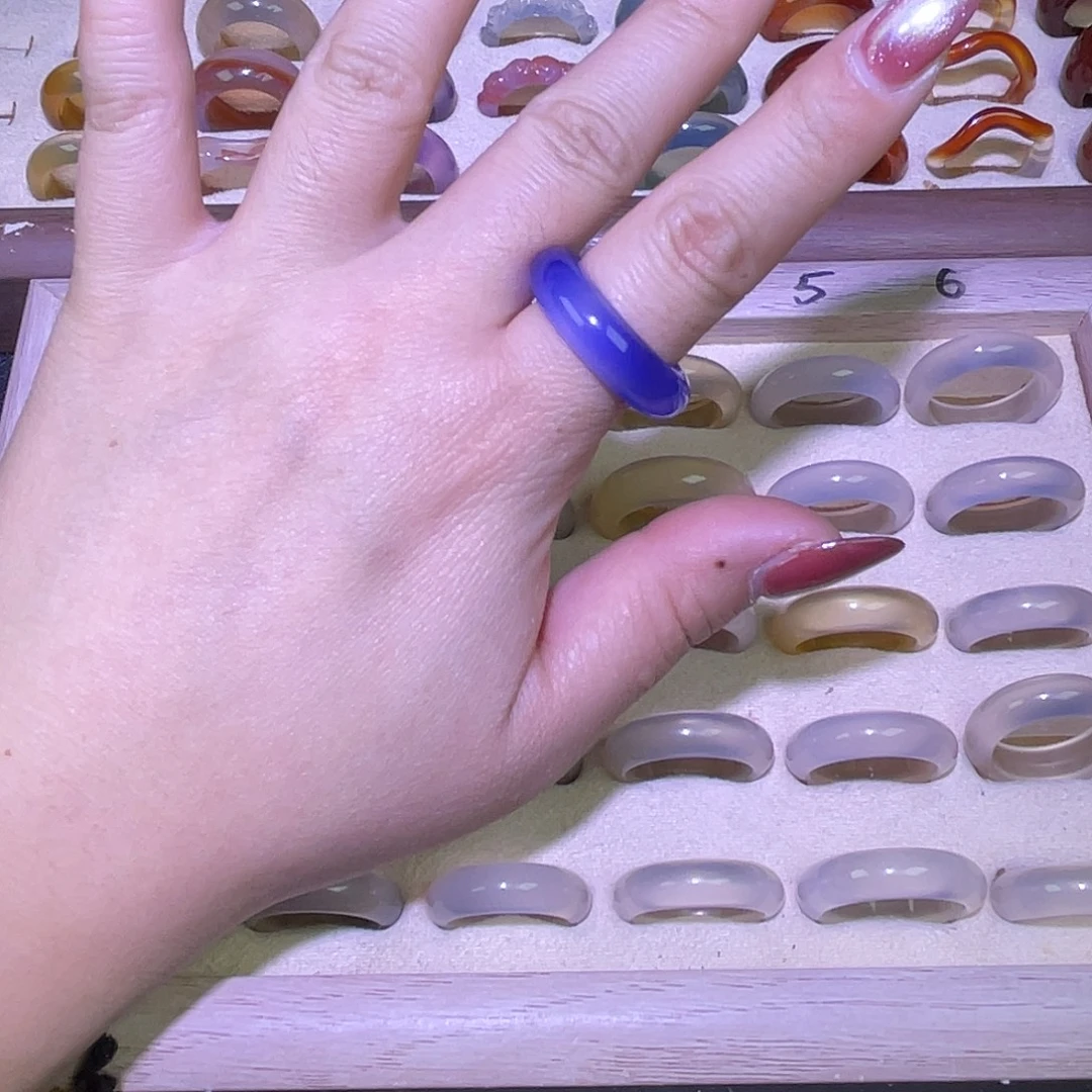 玛瑙/玉髓合金戒指港21直径19.5不退换