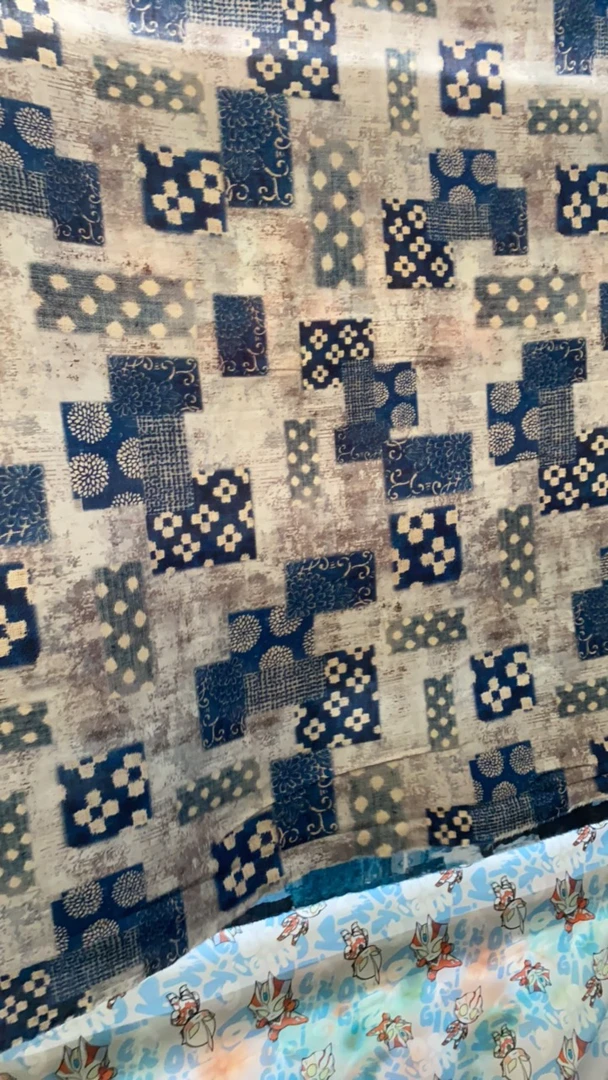 （66）1.45米宽幅人造棉布料1米起拍3米包邮±5厘米裁剪产品不退不换