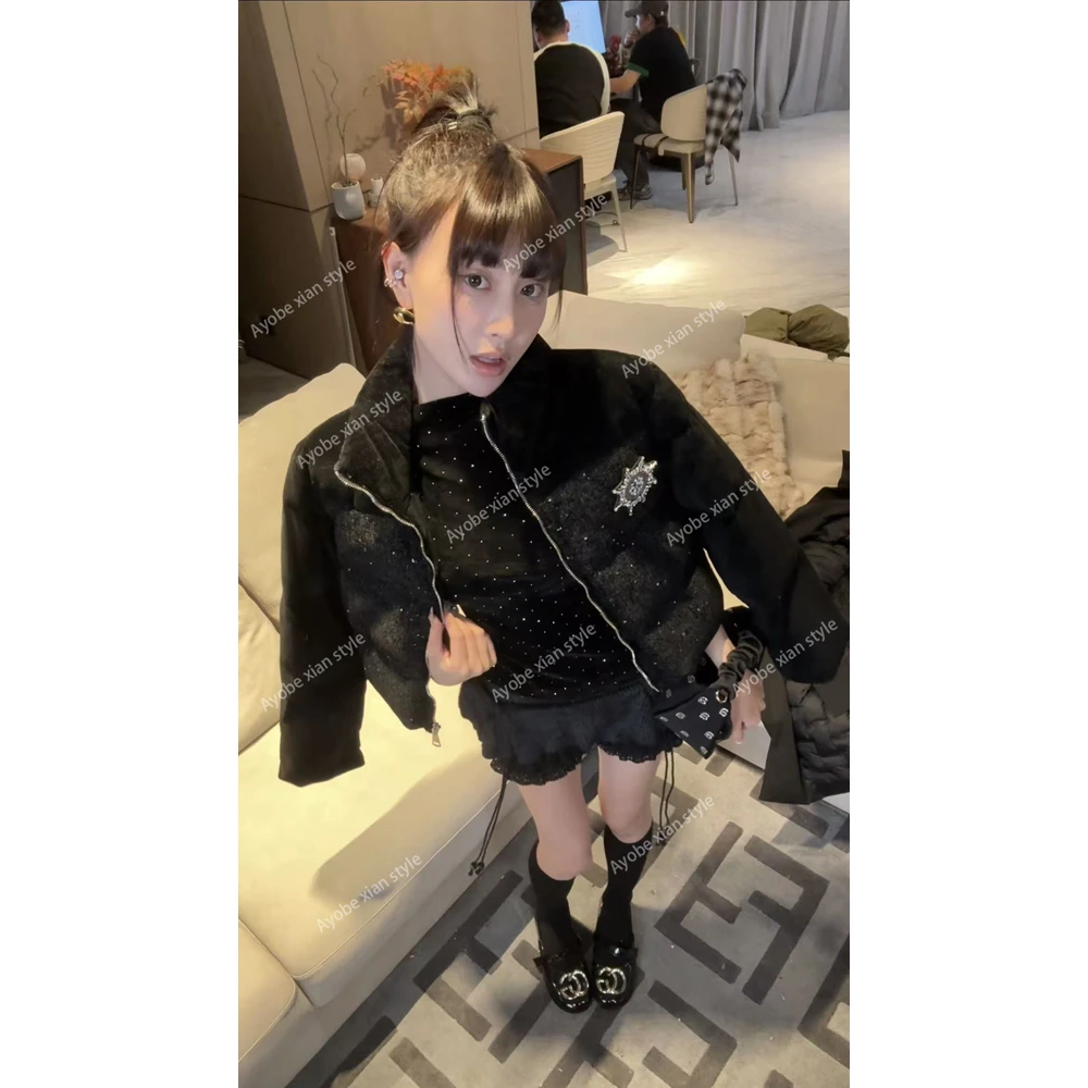 【AYOBE】小贤  90鸭绒法式高街暗黑轻奢纯欲小香外套