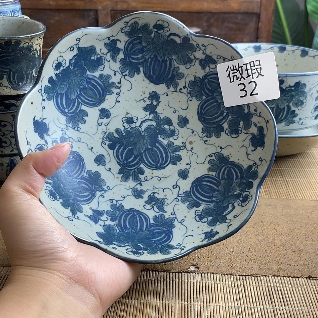 手工手绘青花高温陶瓷