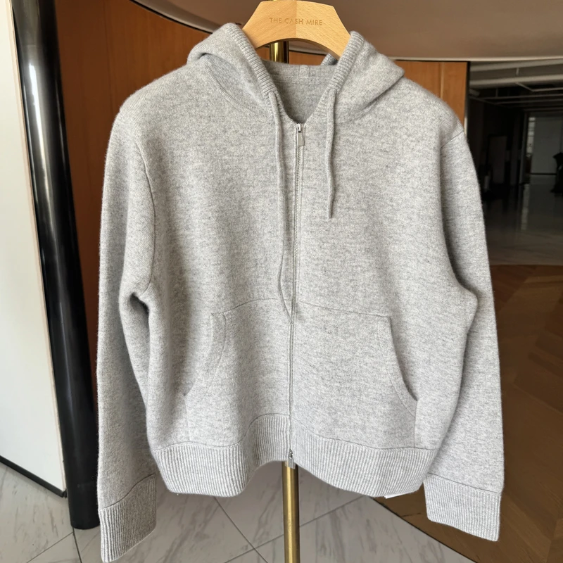 11-11 经典再现 羊绒卫衣是要看看 鼎级羊绒双面双提加厚拉链卫衣