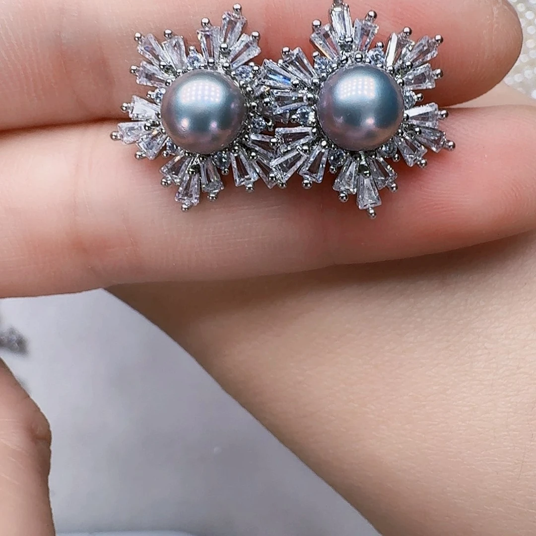 未镶嵌淡水珍珠耳饰