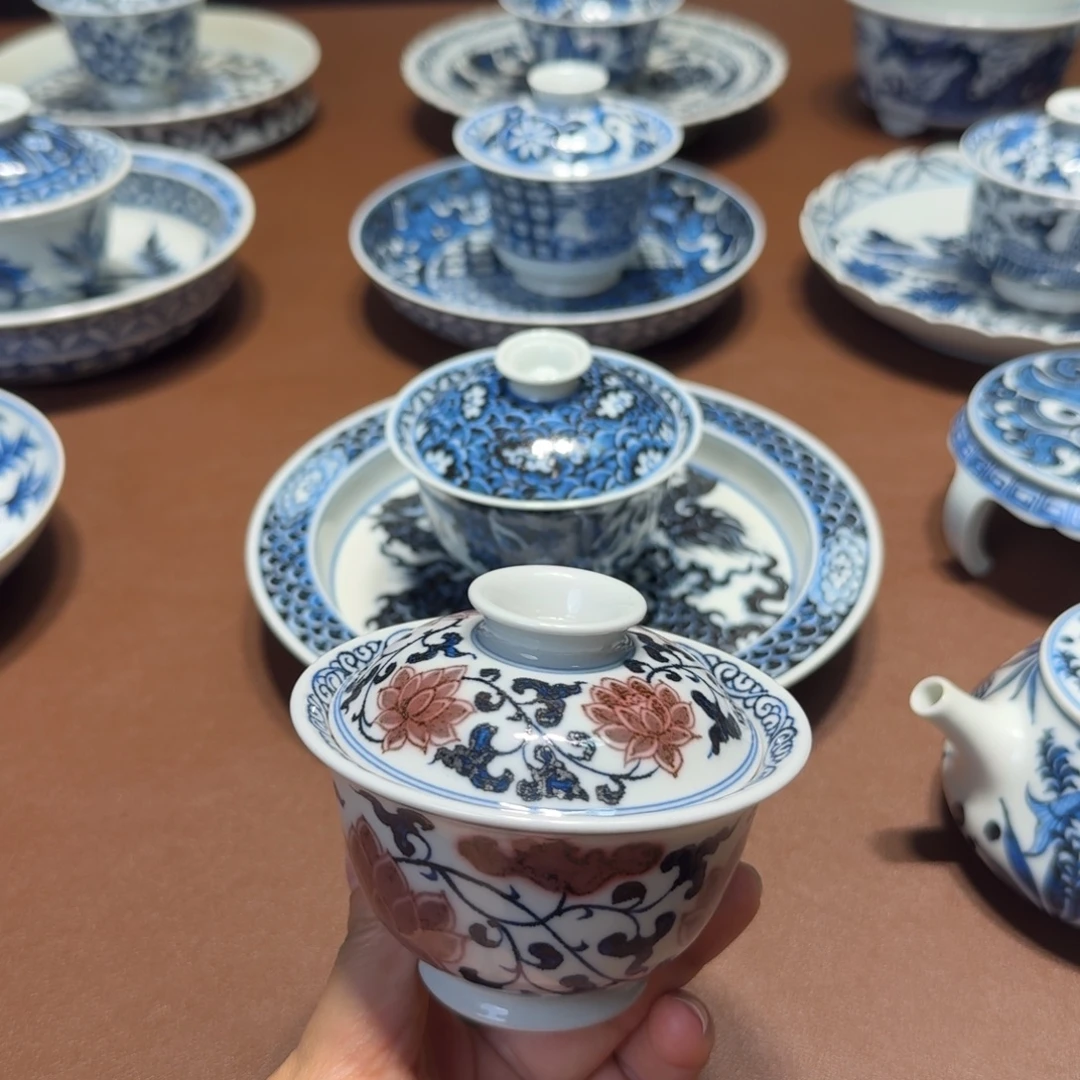 手工手绘茶具微瑕