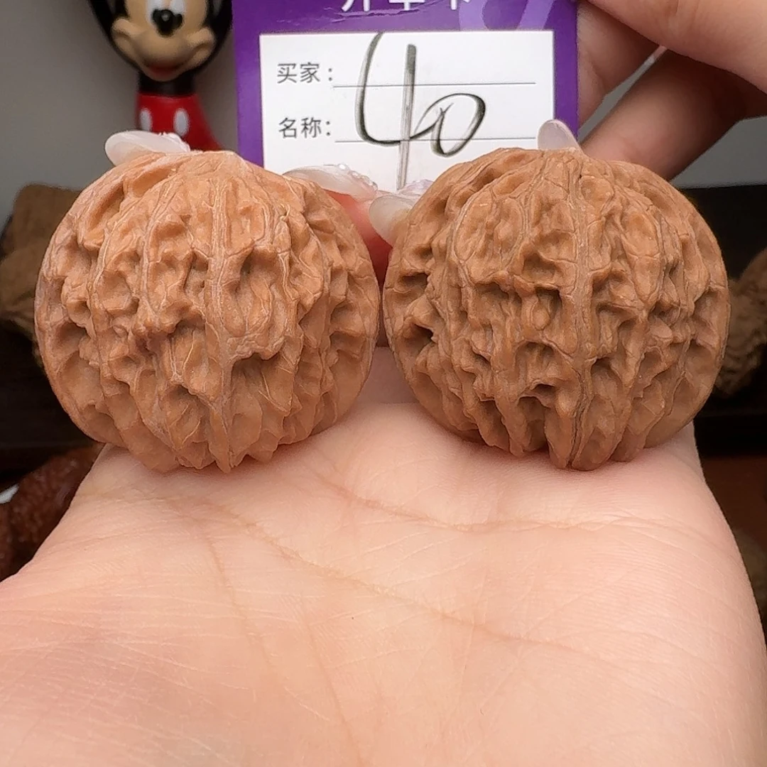 吊坠文玩核桃精品磨盘41 克重45