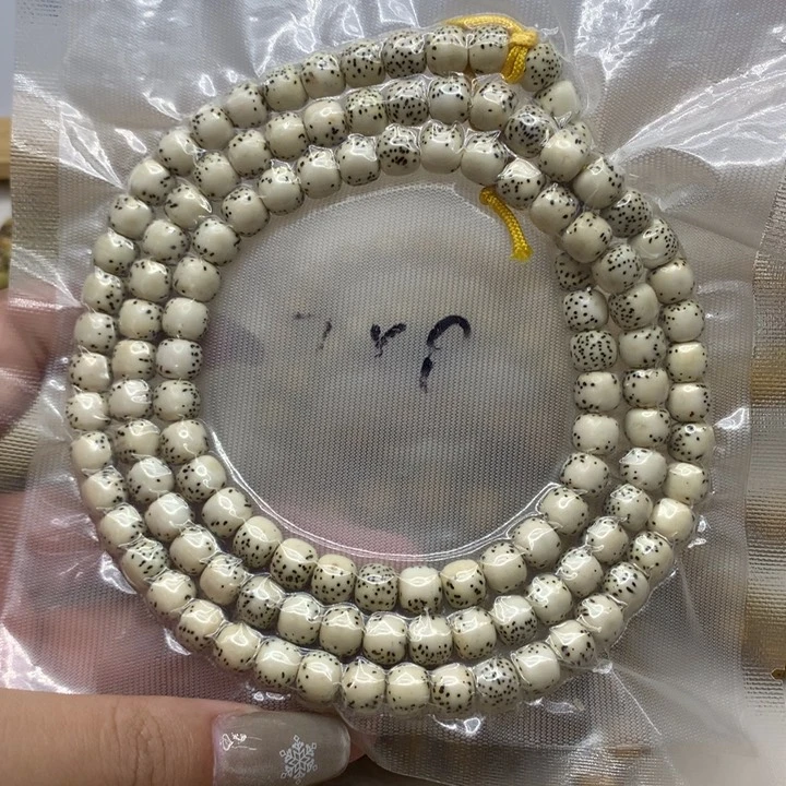 星月菩提手串风**我星月菩提8x7原白