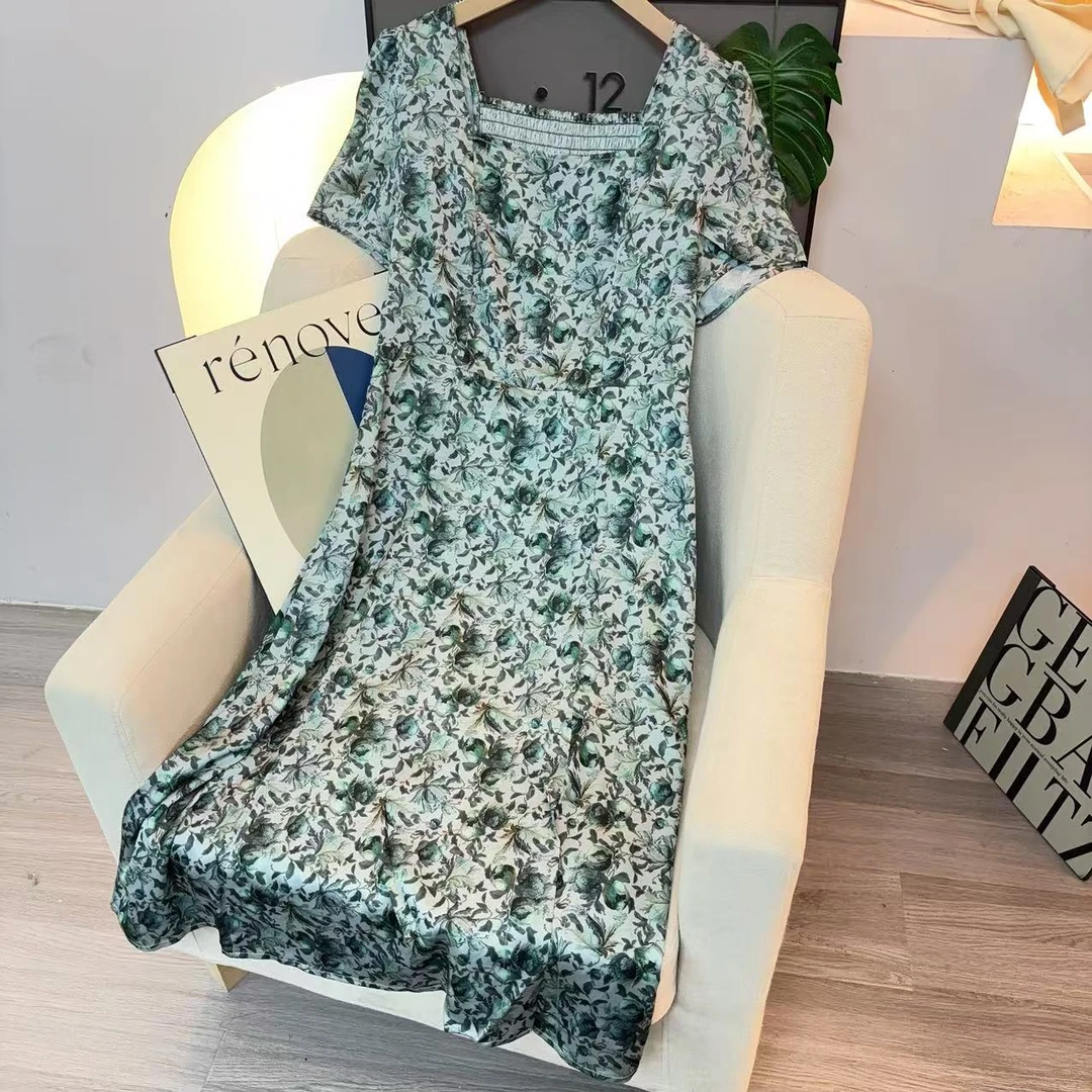 0388  法式碎花长袖连衣裙2025新款女显瘦气质高级感裙子