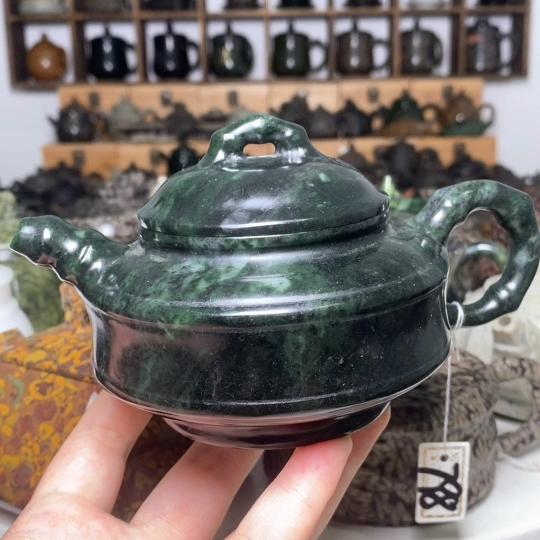 藏玉药王石福利款竹节壶240c c