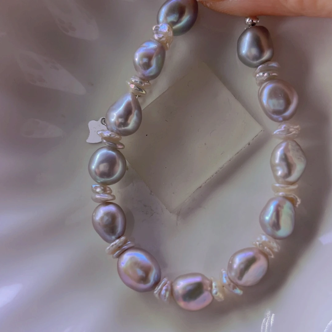 淡水珍珠手绳合金