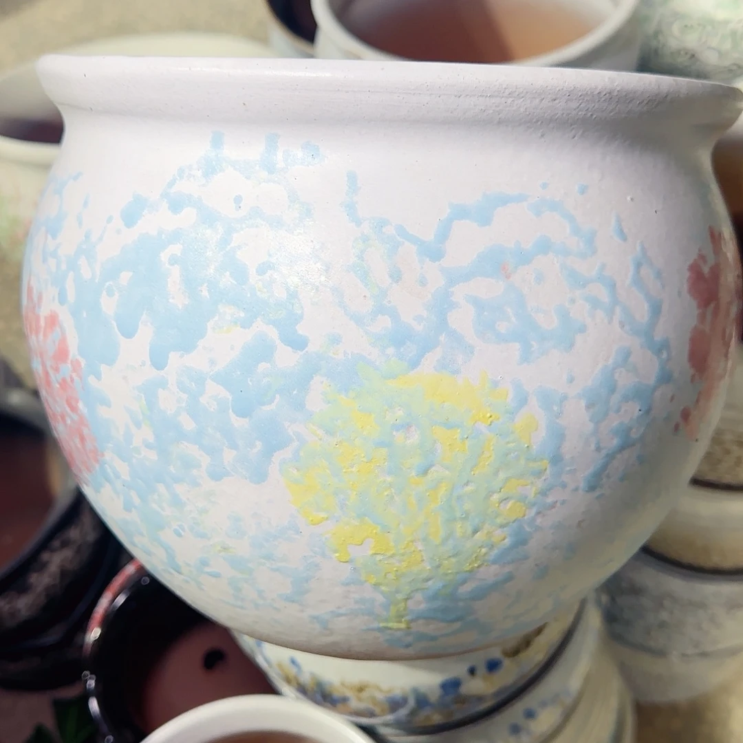 紫砂花盆高20口25