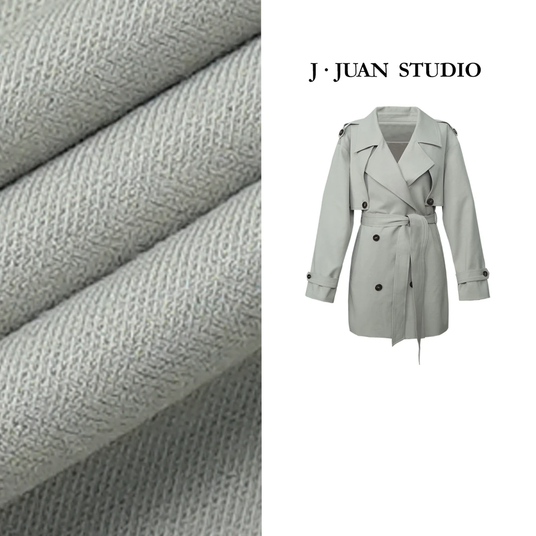 【J.Juan】往事-秋冬中长风衣外套高个子女装经典英伦双排扣大衣