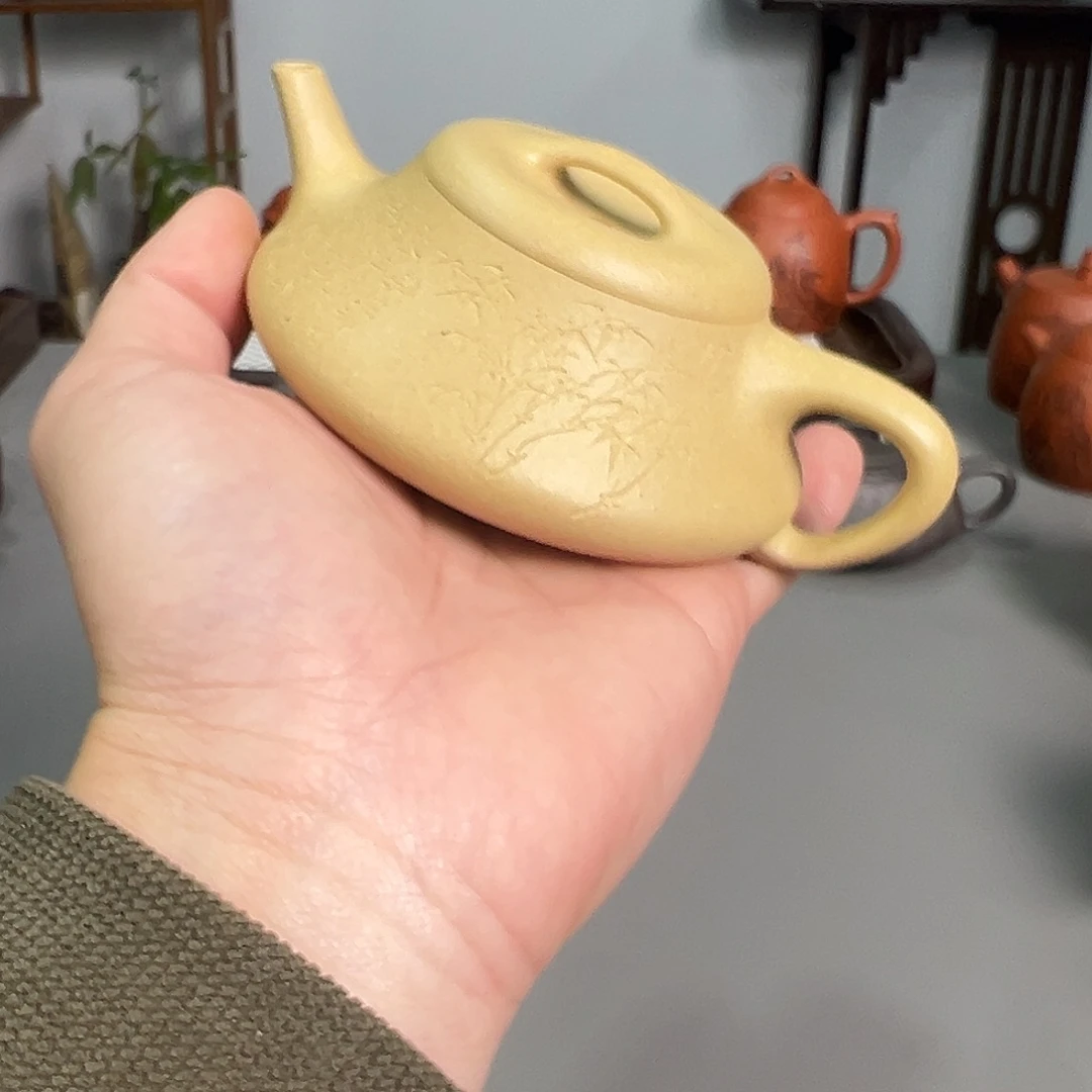 茶壶紫砂绿泥影瓢