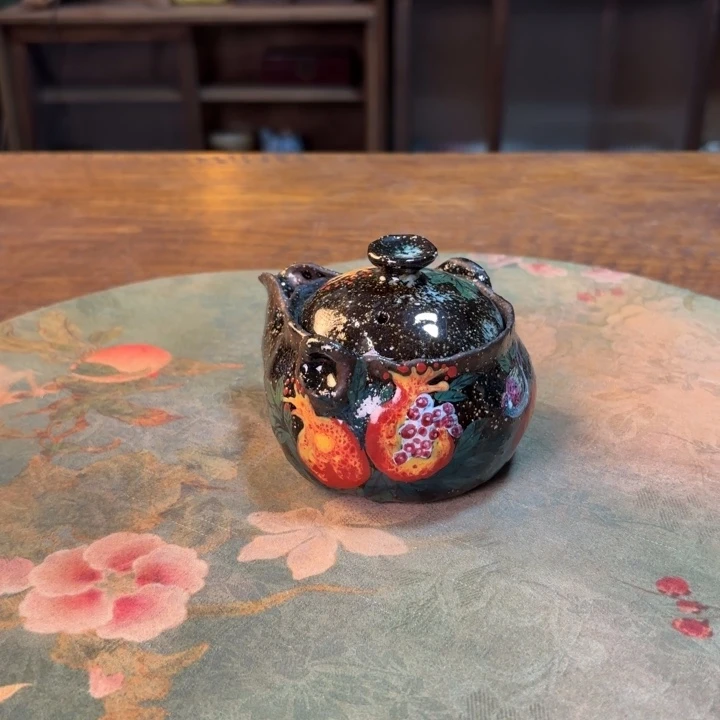 柴烧纯手工手绘陶瓷