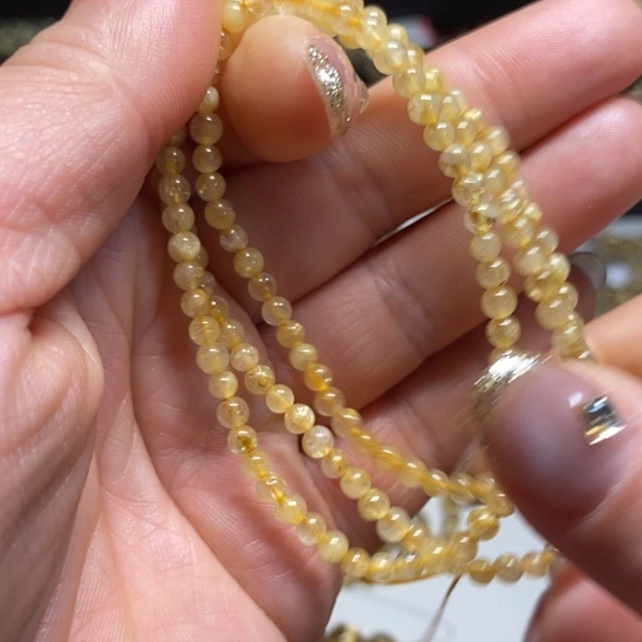 水晶手链未镶嵌天然发晶手链