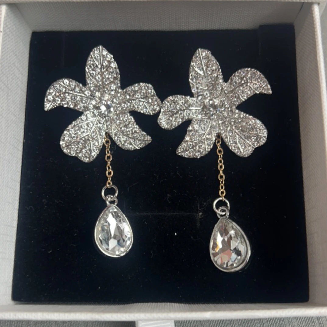 铜合金珐琅耳饰 时尚闪锆气质耳坠376