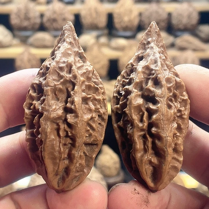 把件文玩核桃老树柳叶39