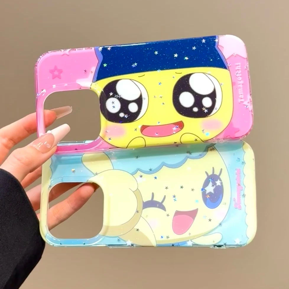 可爱卡通情侣拓麻歌子适用iPhone16手机壳苹果15/14promax新款13