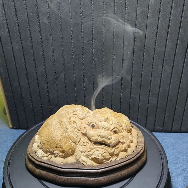 荔枝木添*.荔枝木香炉摆件纯手工雕刻