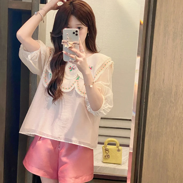 别致漂亮高腰短裤套装JYFM2305 183702