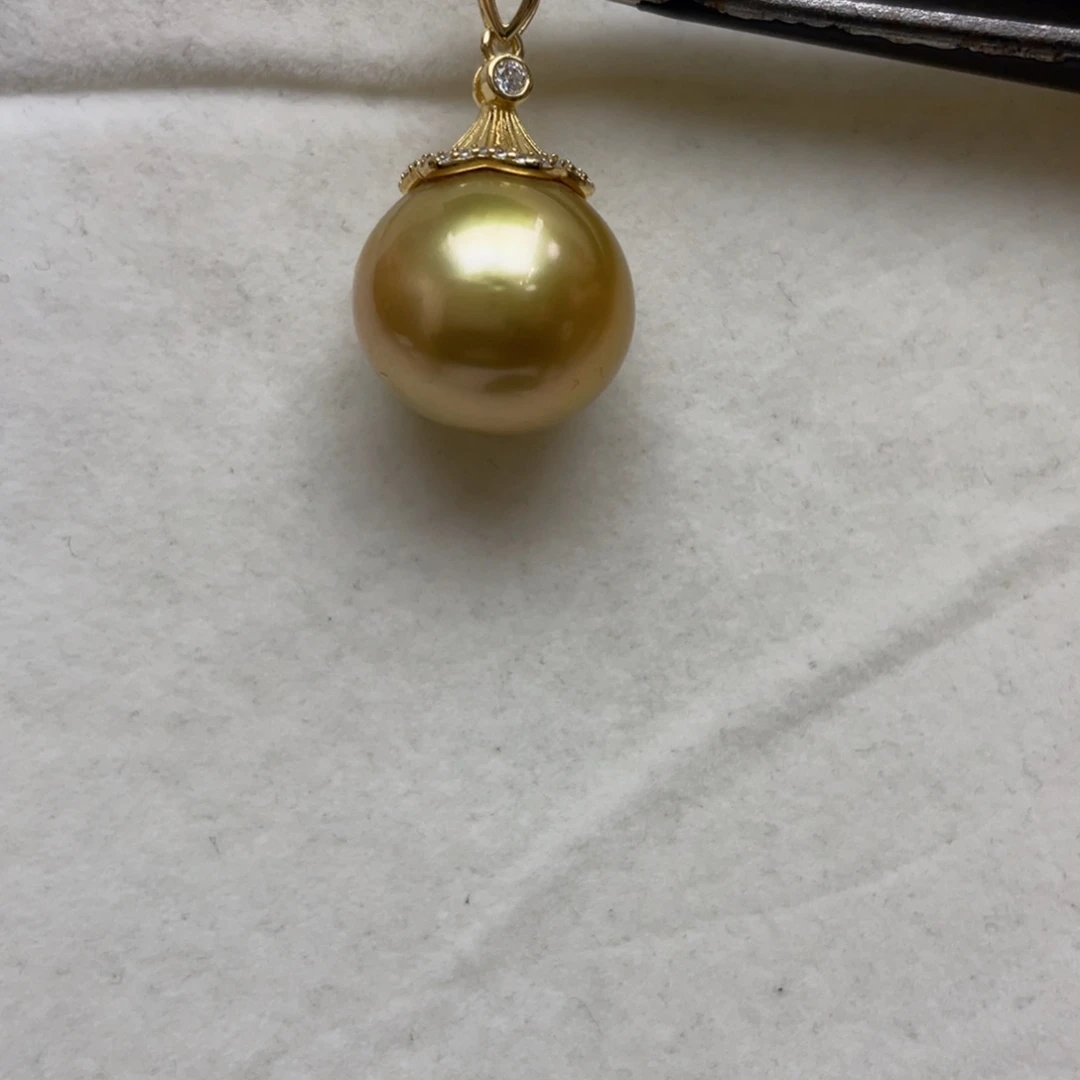 海水珍珠吊坠(不含链)银S925镶嵌