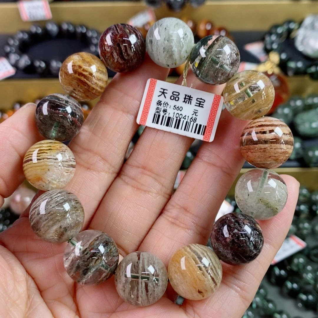 水晶手链未镶嵌大**天四季幽灵手链1004168