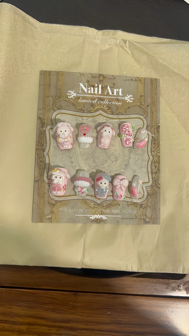 SaSaNail『美乐蒂』可爱卡通显白女神高定手工穿戴甲