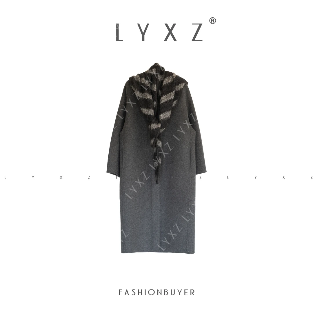 LYXZ x 【环游世界】新款时尚气质款围巾加长款大衣外套81348