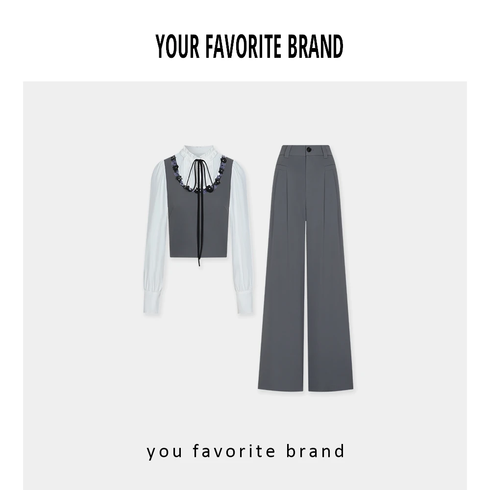 【伯爵千金】新款上新时尚气质显瘦简约春日套装GB25166067