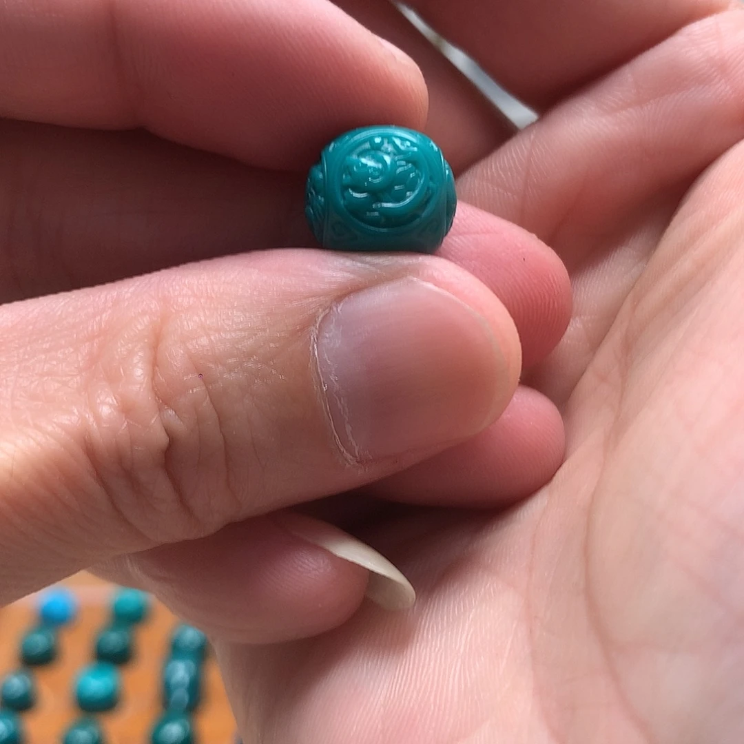 颈饰琉璃果冻色12mm四大神兽