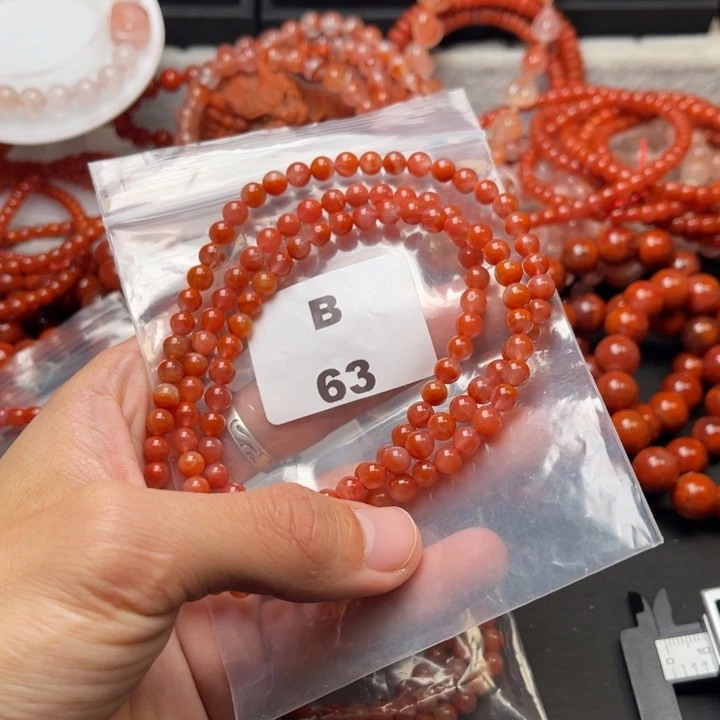 南红玛瑙未镶嵌多样性发货默认微瑕称重5mm