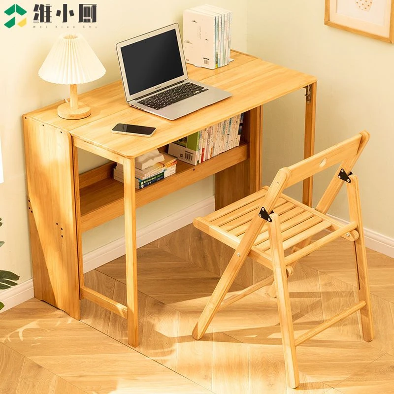 维小厨可折叠电脑桌台式简易书桌家用学生卧室写字桌简约现代学习