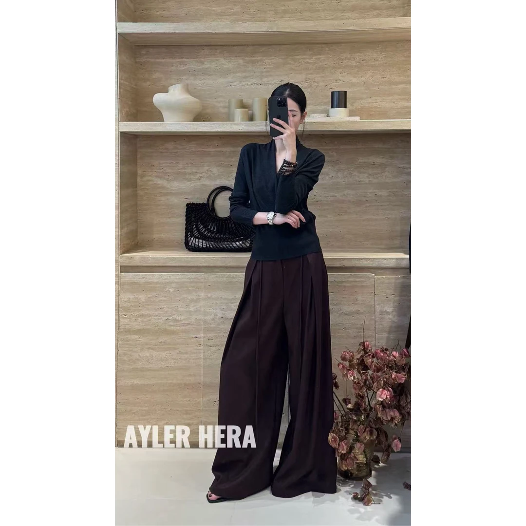 赫拉 福（1HLH8251#）大阔腿- 高腰的百搭休闲裤12-18