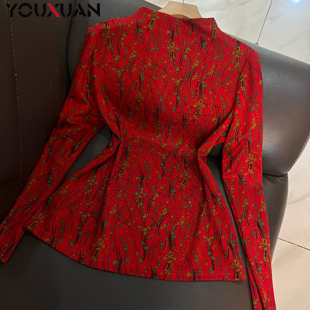 【新品】女士秋冬季长袖半高领上衣百搭休闲时尚打底小衫73114