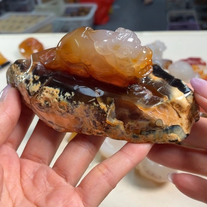 玛瑙/玉髓未镶嵌吊坠(不含链)
