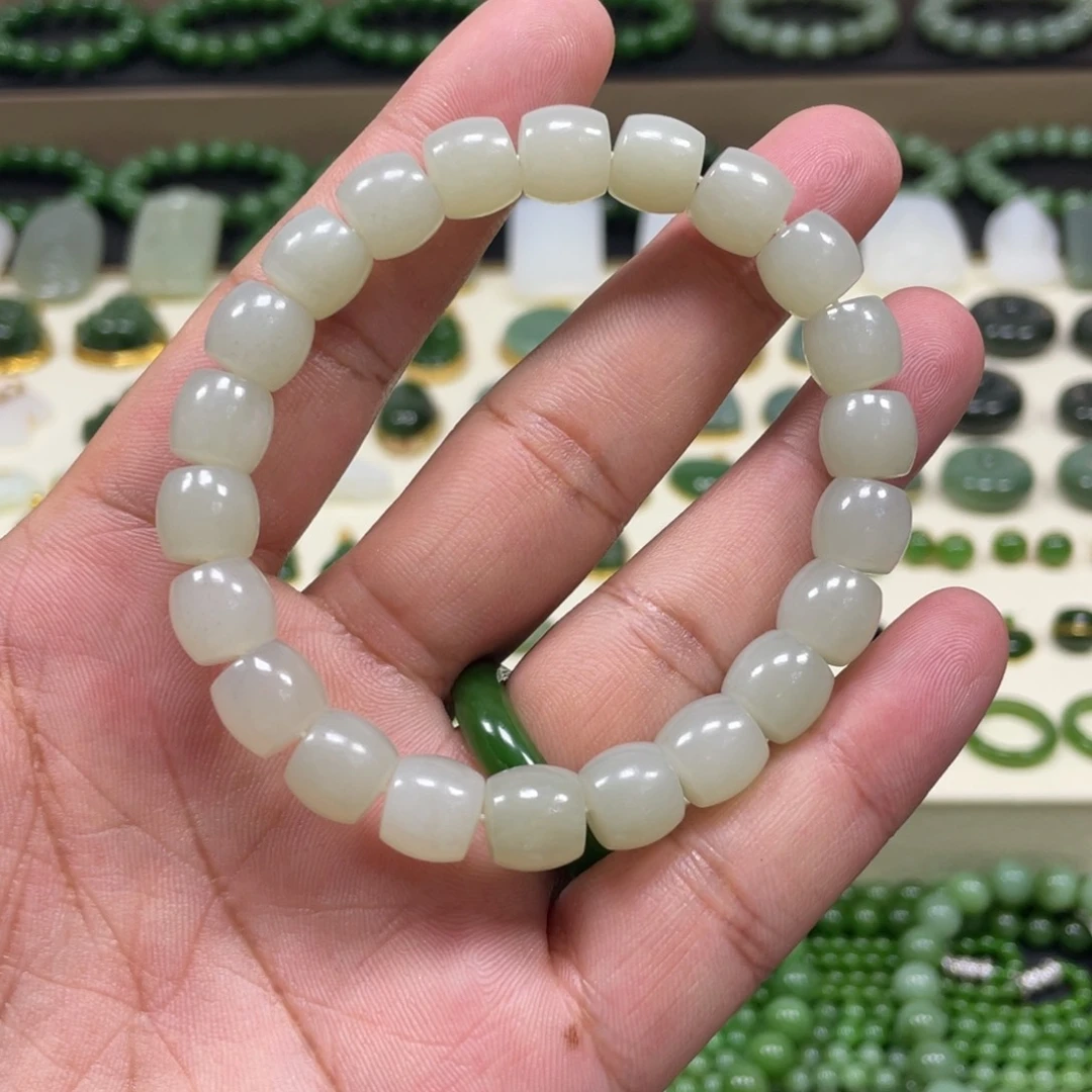 和田玉未镶嵌手链