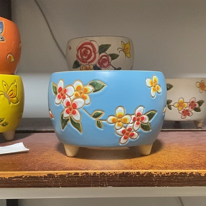 外13内11.5高10左右，韩式多肉植物花盆