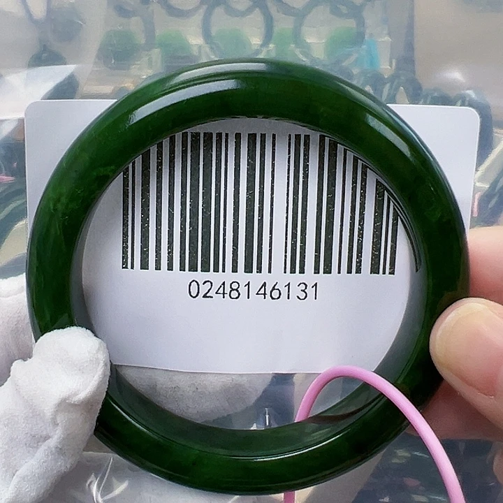 未镶嵌手镯和田玉微瑕5859