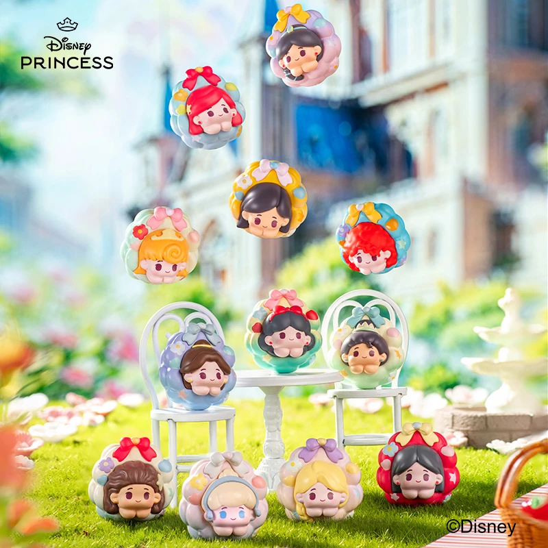 Disney/迪士尼【公主花环系列】迷你可爱磁吸萌粒潮玩盲盒整端